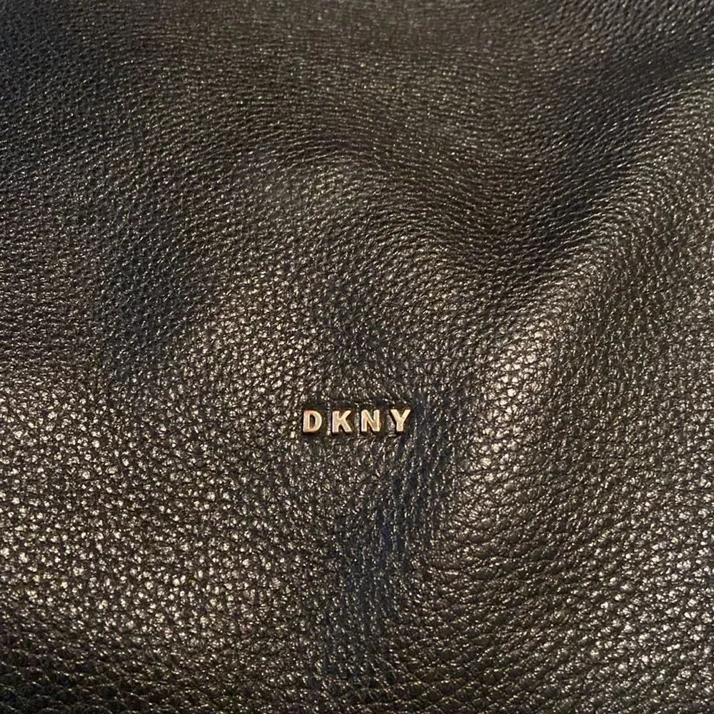 DKNY Black leather Hobo Marcy purse handbag